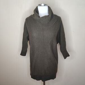 Halogen Cashmere Sweater Turtleneck Dolman Sleeve Tunic